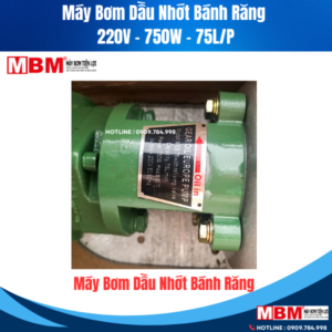 Bơm Dầu Nhớt Bánh Răng 220V 750W 75L/P