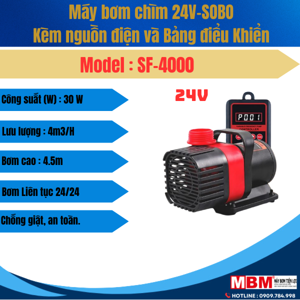 Máy bơm chìm SOBO SF4000 30W